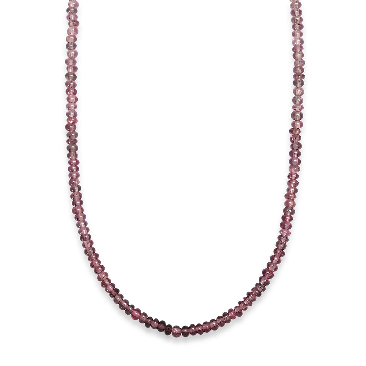 D'Joy Premium Lavender Spinel 35.00 ctw Beaded Necklace in Rhodium Over Sterling Silver 18-20 Inches  image number 3