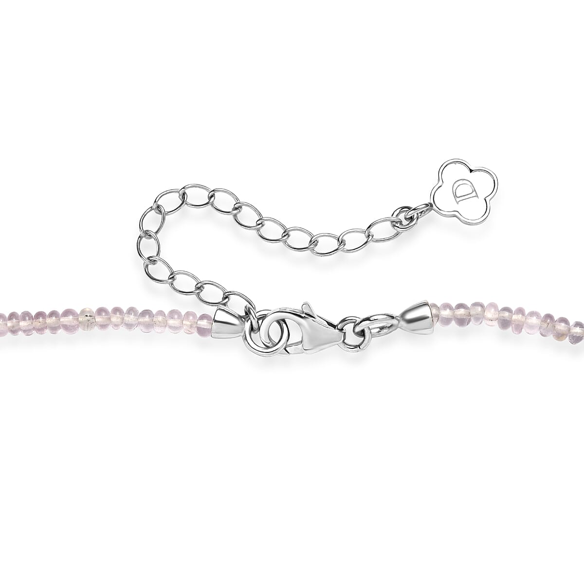 D'Joy Premium Lavender Spinel 35.00 ctw Beaded Necklace in Rhodium Over Sterling Silver 18-20 Inches  image number 5