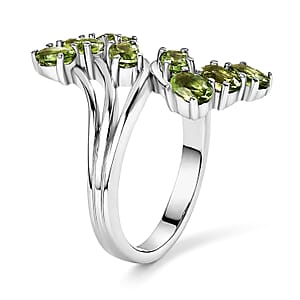 EverTrue Tanzanian Natural Green Apatite 2.00 ctw Ring in Stainless Steel (Size 9.0)