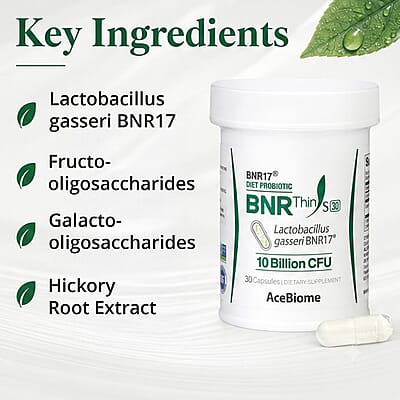 BNR17 Diet Probiotic BNR Thins Dietary Supplement (30 Capsules)