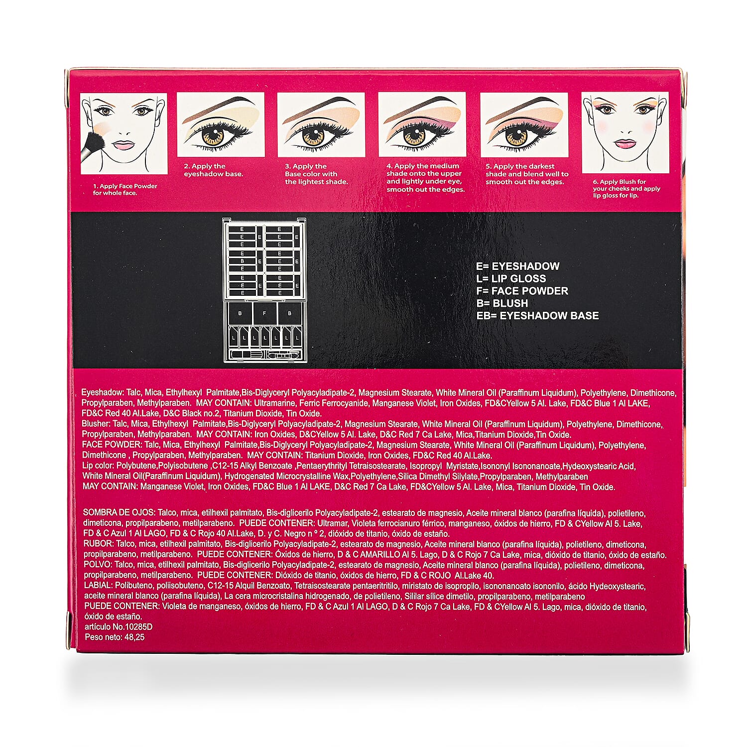 Malibu Glitz 35 Shade Makeup Kit