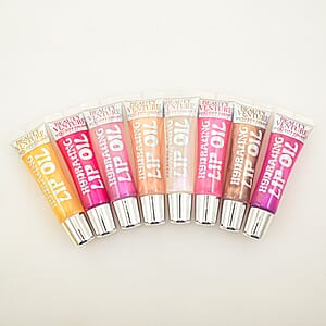Closeout Beauty Venture 8 Piece Lip Oil Set Infused with Vitamin E in Bright Tones