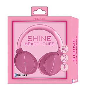 Closeout Prime Audio Shine Bluetooth Headphones -Pink