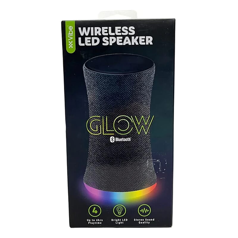Closeout Vibe Glow LED Light Tower Bluetooth Speaker
