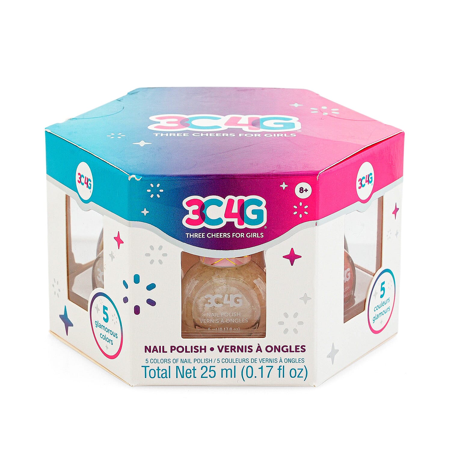 3C4G 5pcs Set Nail Polish 0.17oz each