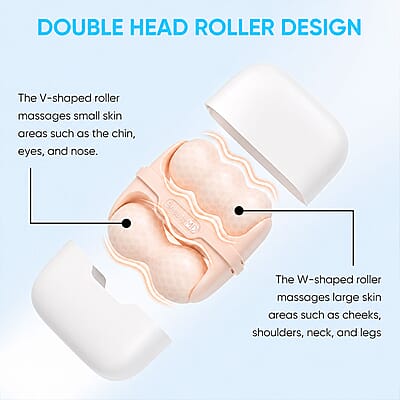 Beauty MD 2 in 1 Soothing Ice Roller for Face and Body in Apricot Blush