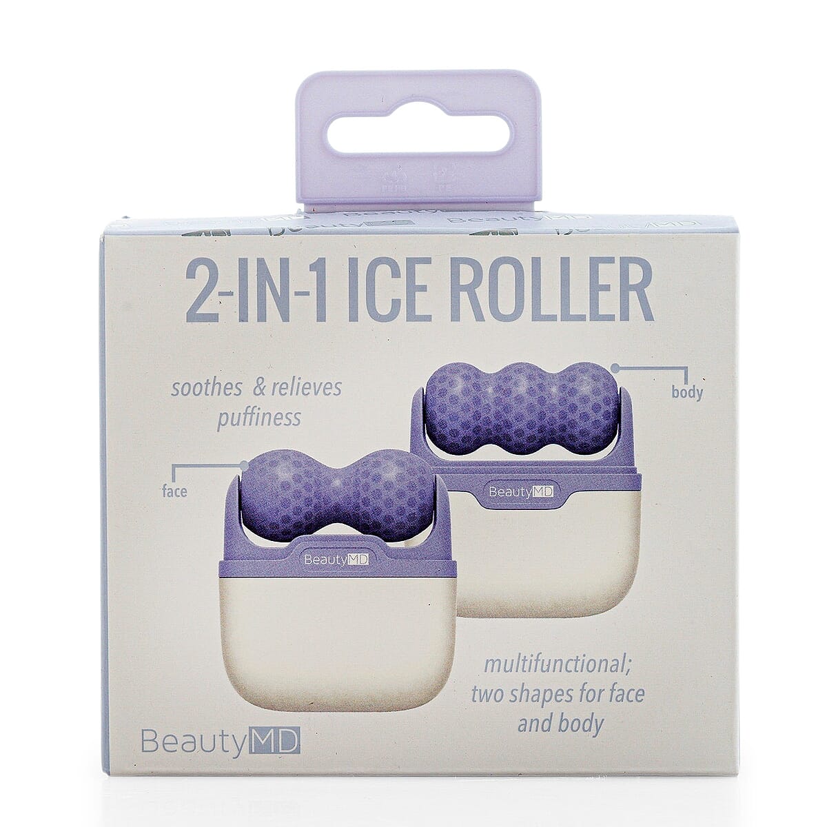 Beauty MD 2 in 1 Soothing Ice Roller for Face and Body in Purple (Buy One Get One) image number 5