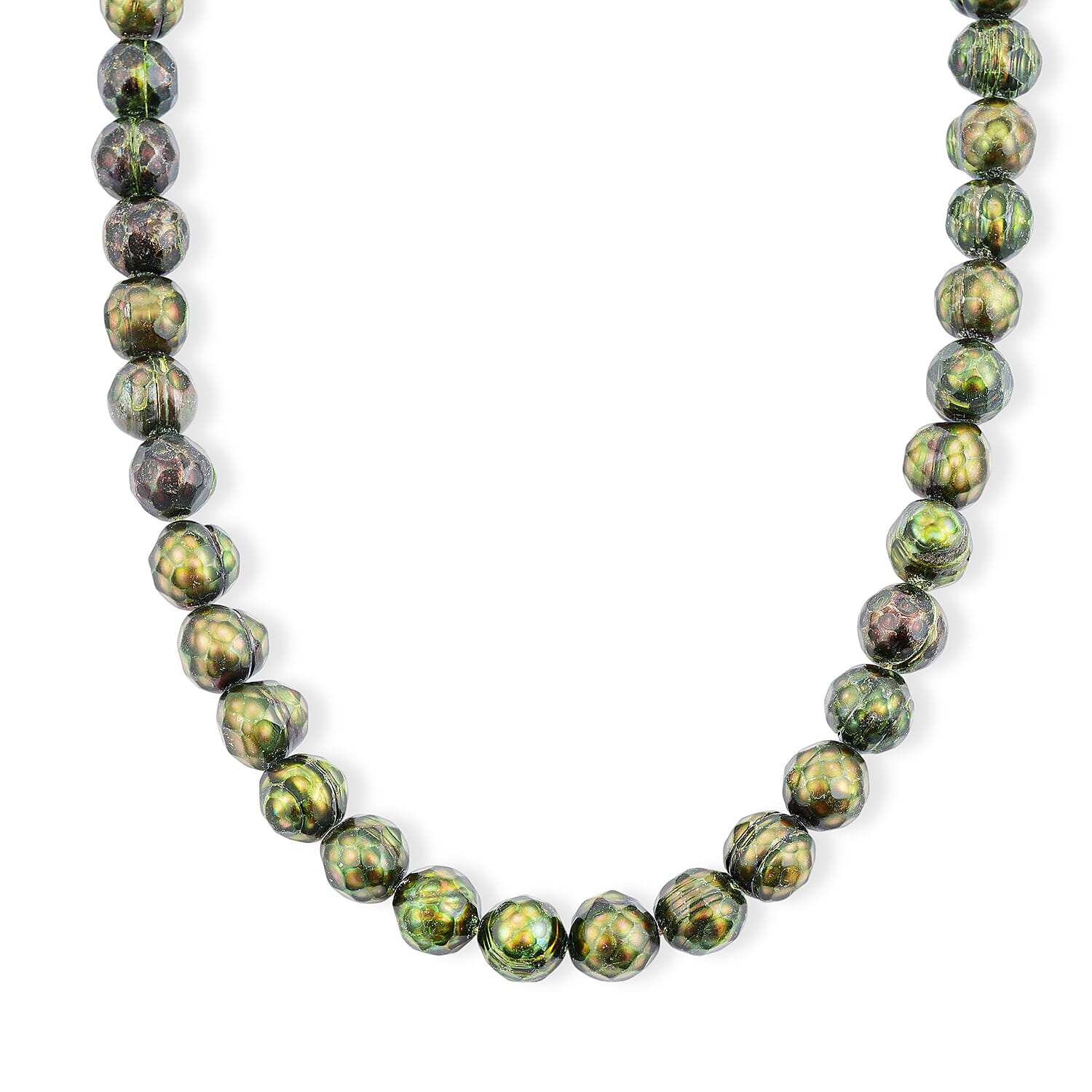 GCS Dark Green Dyed Pearl Potato 8-10mm 15.5-16 in Length