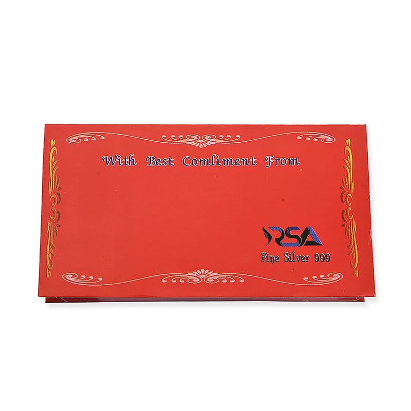 999 Fine Silver Bold, Free and Unbreakable Embossed Sheet 500mg