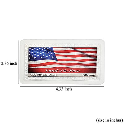 999 Fine Silver Bold, Free and Unbreakable Embossed Sheet 500mg