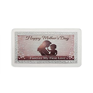 999 Fine Silver Forever My First Love Mother's Day Embossed Bar 500 mg