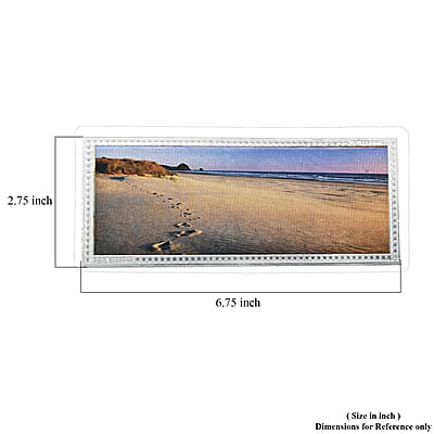 999 Fine Silver Footprint in Sand Embossed Sheet (2 g)