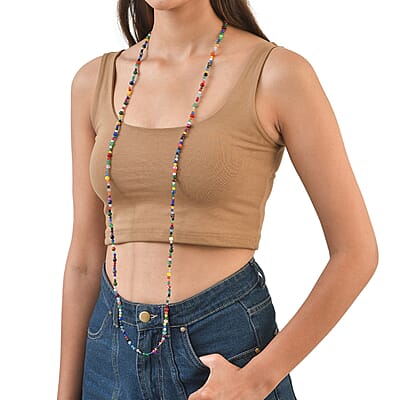 Multi Gemstone 230.00 ctw Beaded Necklace (50 Inches)