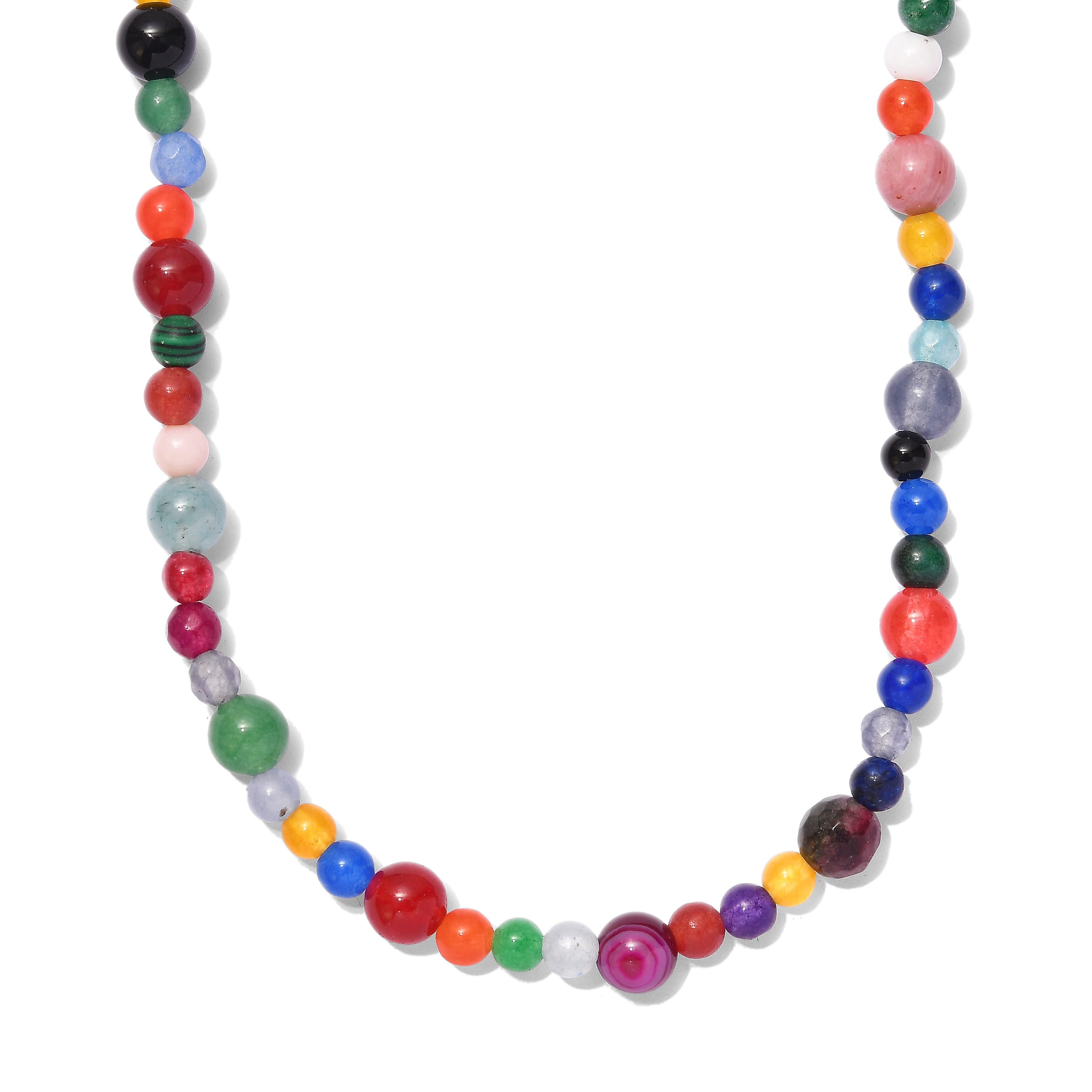 Multi Gemstone 230.00 ctw Beaded Necklace (50 Inches)