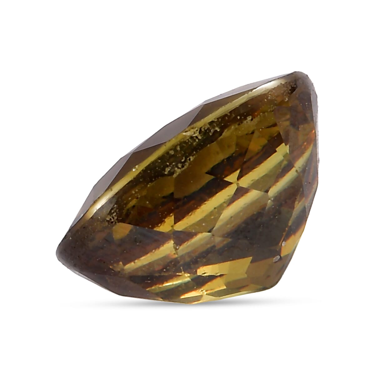 Champagne Demantoid Garnet (Ovl 8x6 mm) 1.43 ctw image number 2