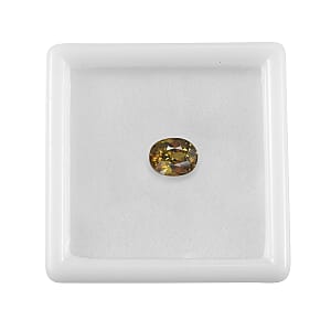 Champagne Demantoid Garnet (Ovl 8x6 mm) 1.43 ctw