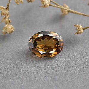 Premium Champagne Demantoid Garnet (Ovl 8x6 mm) 1.43 ctw