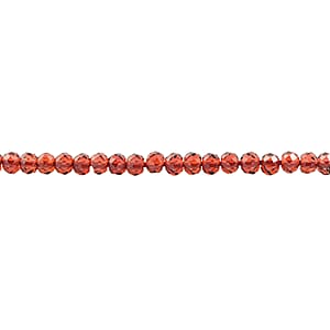 GCS Round Garnet Beaded Strand (13 Inches) 19.60 ctw