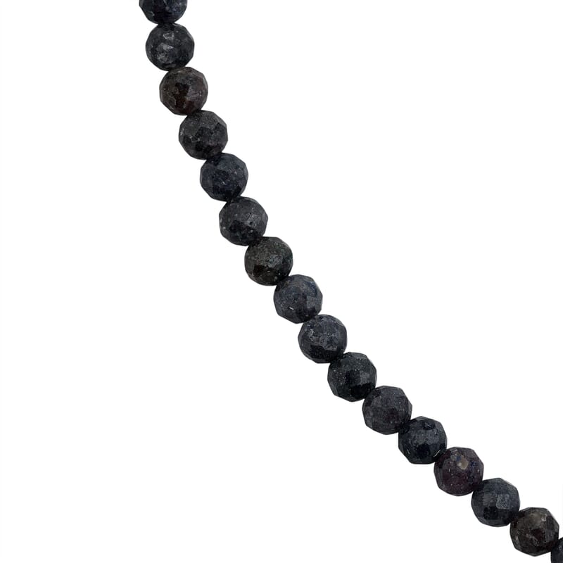 GCS Blue Sapphire 4mm Round Beaded Strand (15.5 Inches) 56.25 ctw