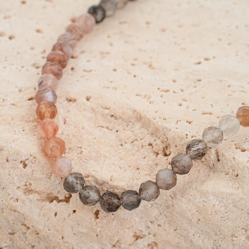 GCS Feldspar Round 35.70 ctw Beaded Strand (13 Inches)