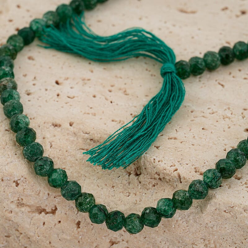 GCS Green Aventurine Round Beaded Strand (15.5 Inches) 65.80 ctw