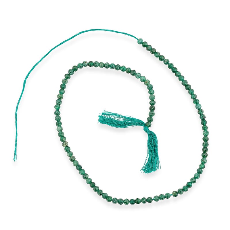 GCS Green Aventurine Round Beaded Strand (15.5 Inches) 65.80 ctw