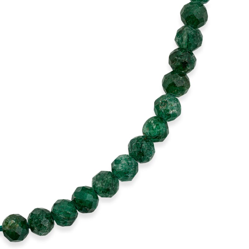 GCS Green Aventurine Round Beaded Strand (15.5 Inches) 65.80 ctw