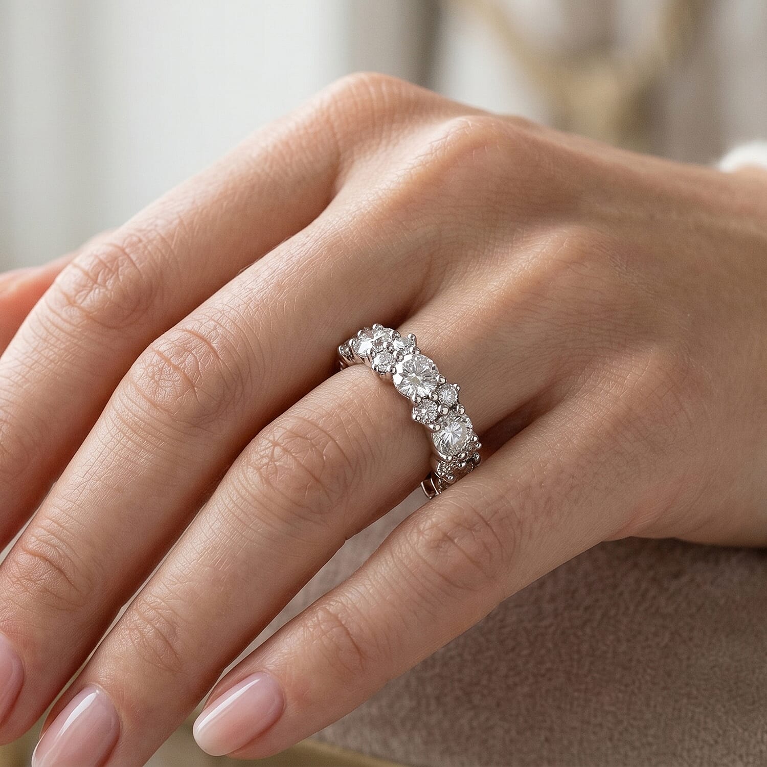White Topaz 1.02 ctw Ring in Sterling Silver (Size 9.0)