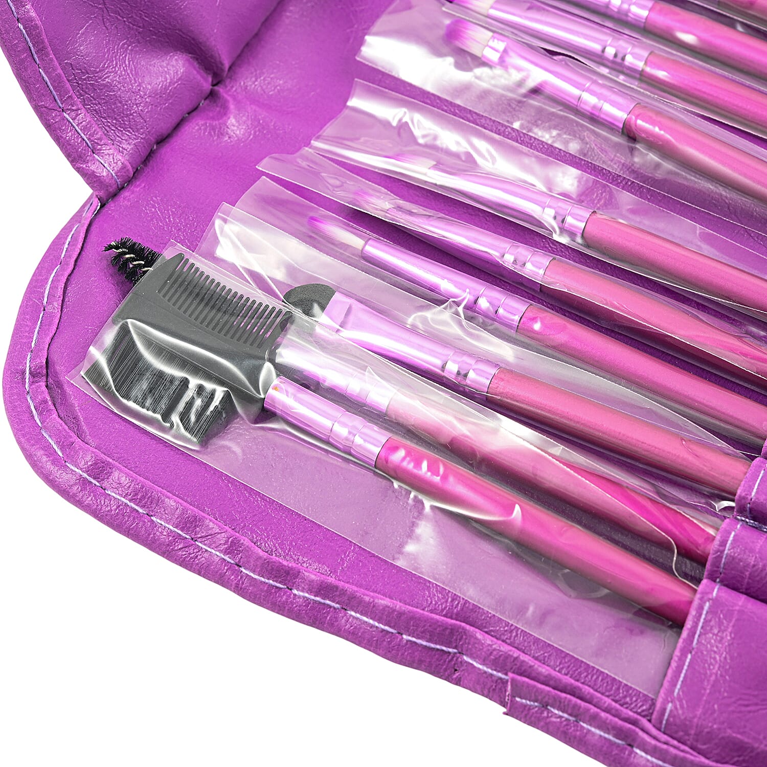 23 Piece Purple Make Up Brush Sets