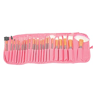 23 Piece Pink Make UpBrush Sets