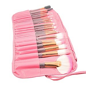 23 Piece Pink Make UpBrush Sets