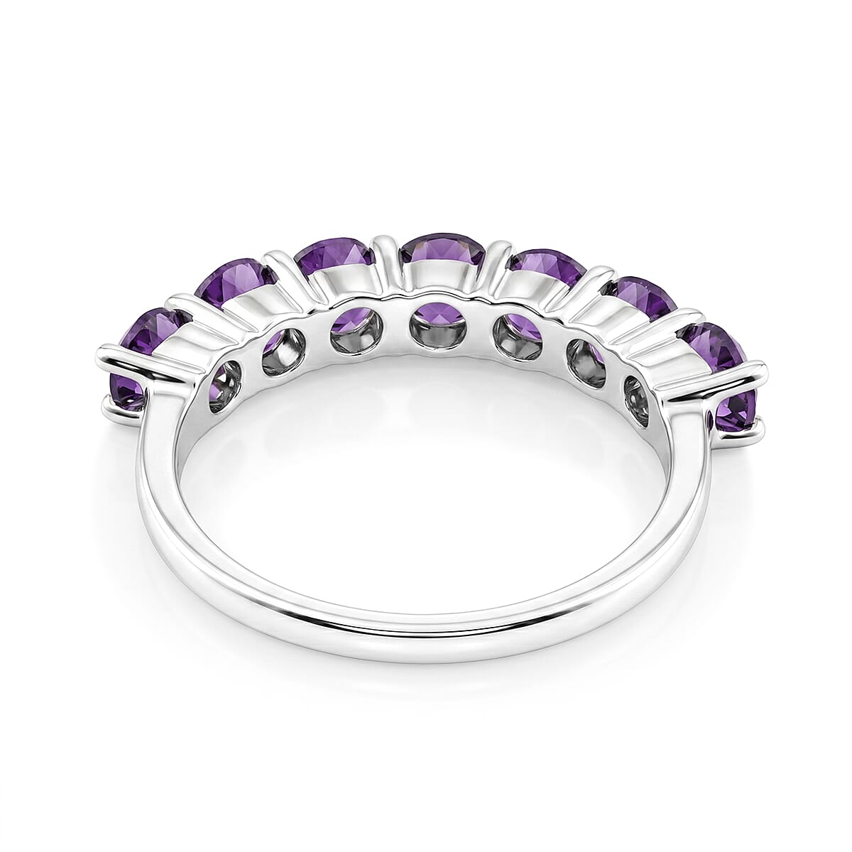 African Amethyst Ring in Sterling Silver (Size 7.0) 1.75 ctw image number 4