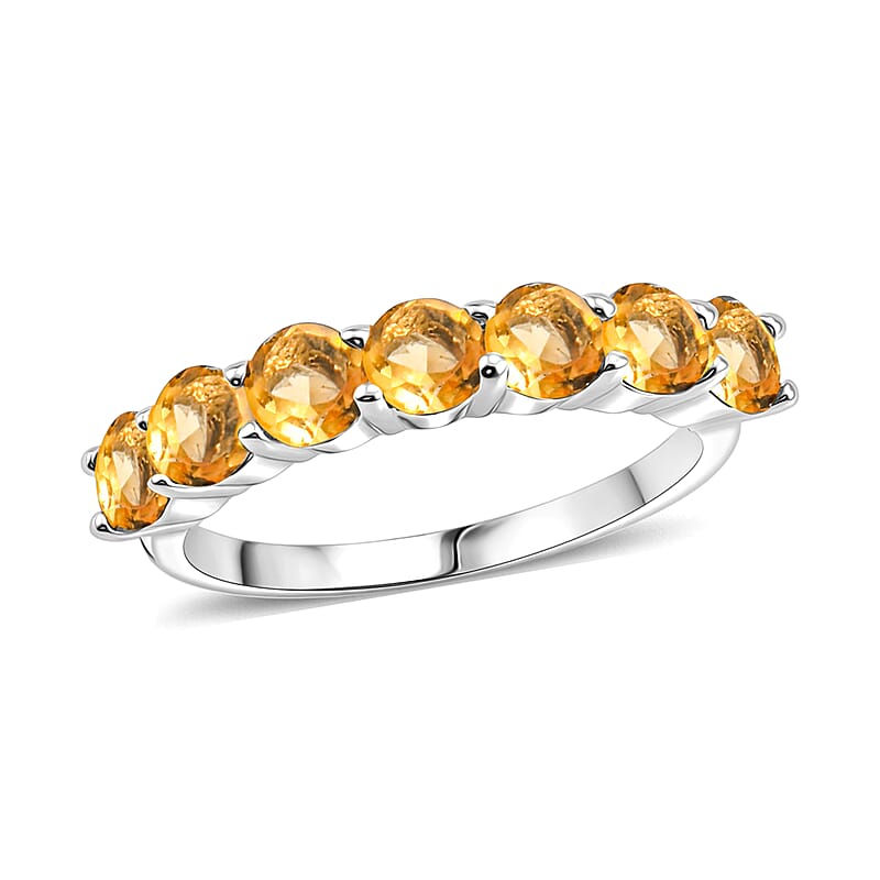 Brazilian Citrine 1.75 ctw Ring in Sterling Silver (Size 8.0)