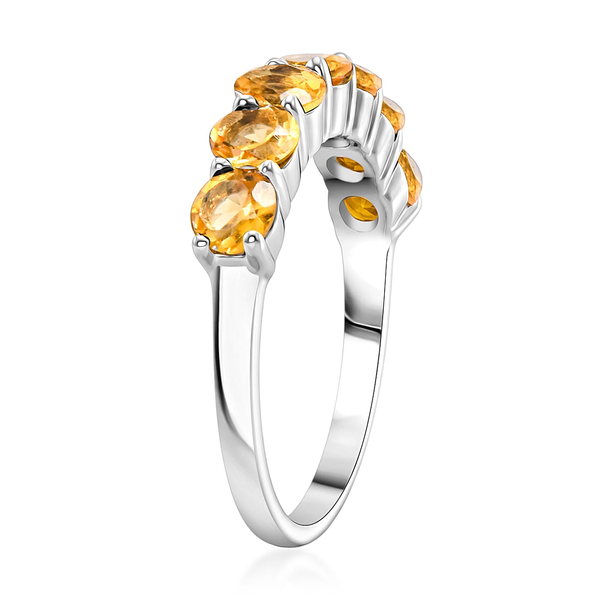 Brazilian Citrine 1.75 ctw Ring in Sterling Silver (Size 8.0) image number 3