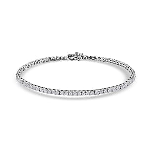Mumbai Close Out Deal Luxuriant Lab Grown Diamond VS 4.00 ctw Tennis Bracelet in Sterling Silver (7.00 In)