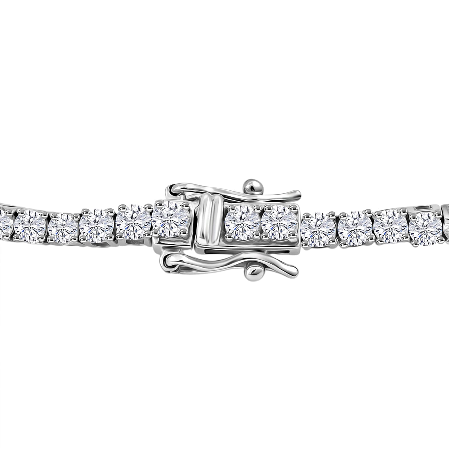 Mumbai Close Out Deal Luxuriant Lab Grown Diamond VS 4.00 ctw Tennis Bracelet in Sterling Silver (7.00 In)