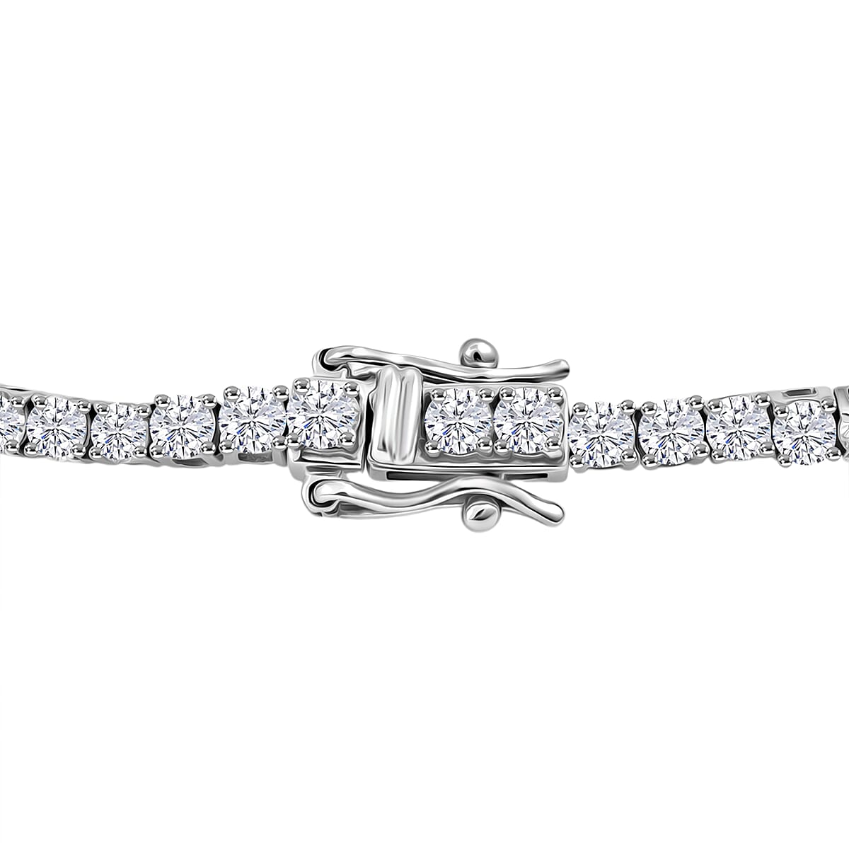 Mumbai Close Out Deal Luxuriant Lab Grown Diamond VS 4.00 ctw Tennis Bracelet in Sterling Silver (7.00 In) image number 3