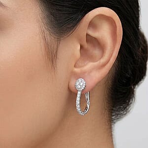 Luxuriant Lab Grown Diamond G VS 1.60 ctw Earrings in Sterling Silver