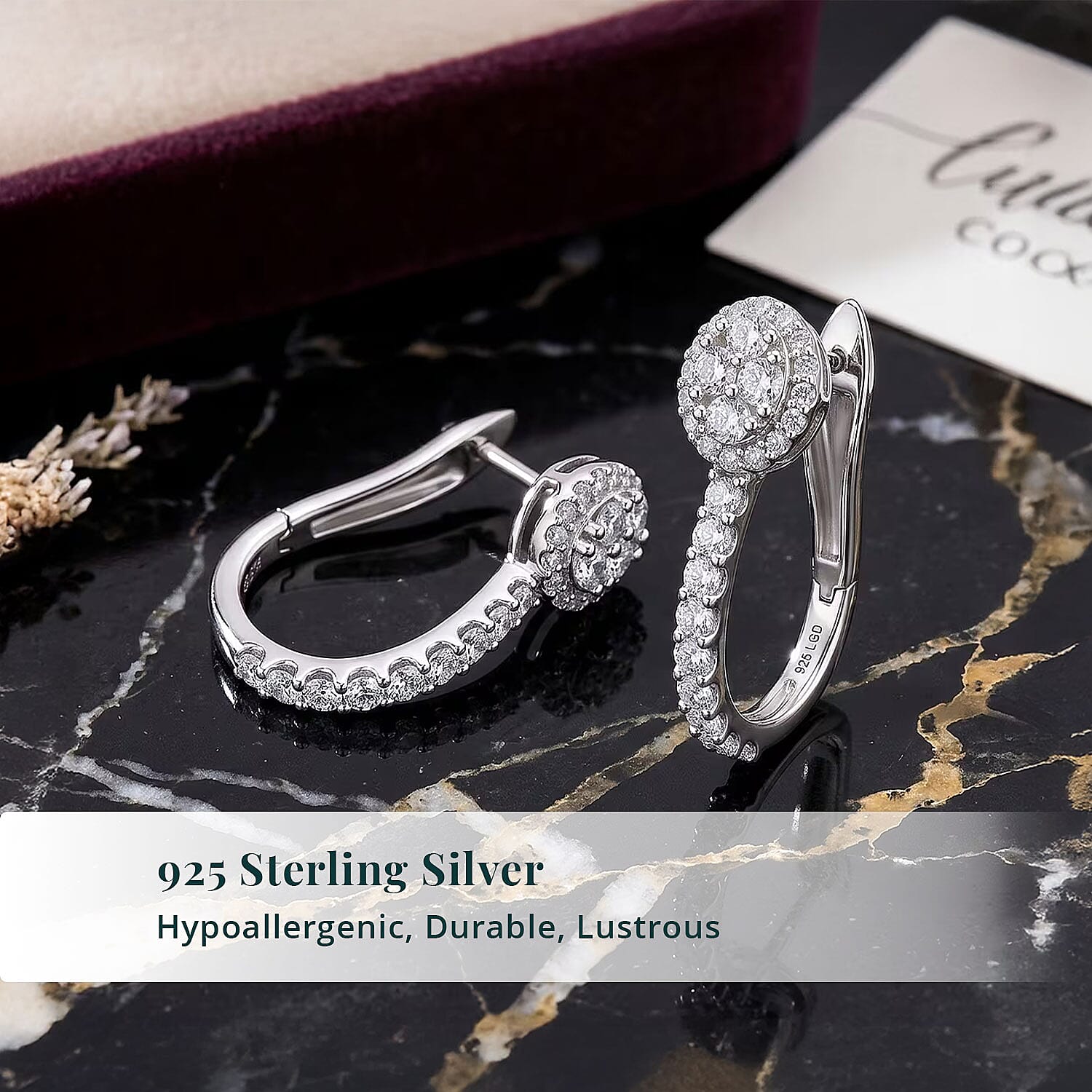 Luxuriant Lab Grown Diamond G VS 1.60 ctw Earrings in Sterling Silver