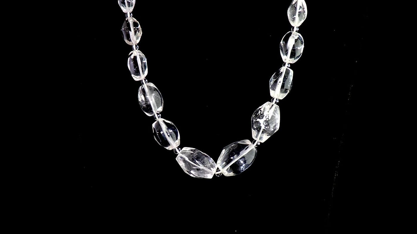 EverTrue Austrian Crystal Beaded Necklace in 18K YG Plated 18-19 Inches