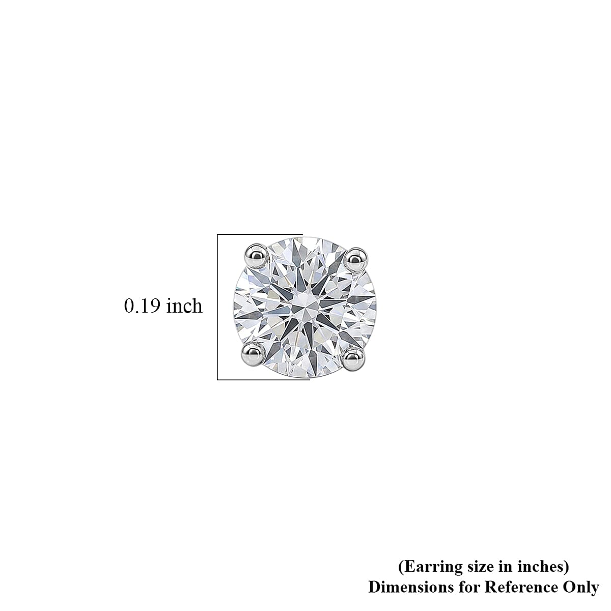 Luxuriant Lab Grown Diamond G-H SI 1.00 ctw Stud Earrings in 10K White Gold image number 4