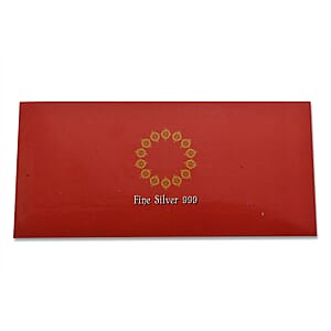 999 Fine Silver Footprint in Sand Embossed Bar 5 Grams