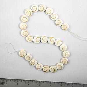 GCS SilverMouth Shell Beaded Strand (15.5 Inches)