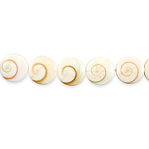GCS SilverMouth Shell Beaded Strand (15.5 Inches)
