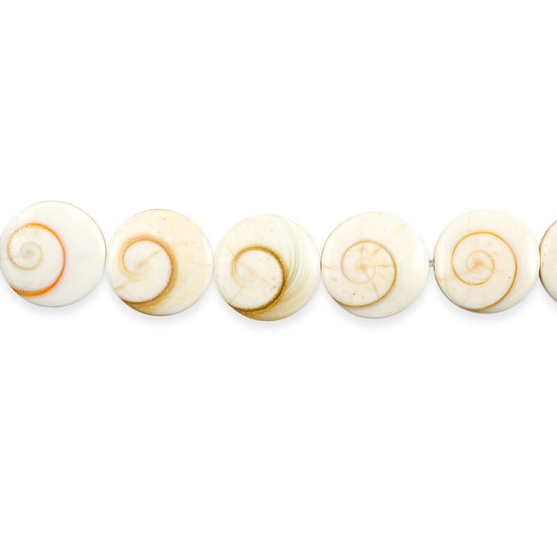 GCS SilverMouth Shell Beaded Strand (15.5 Inches)