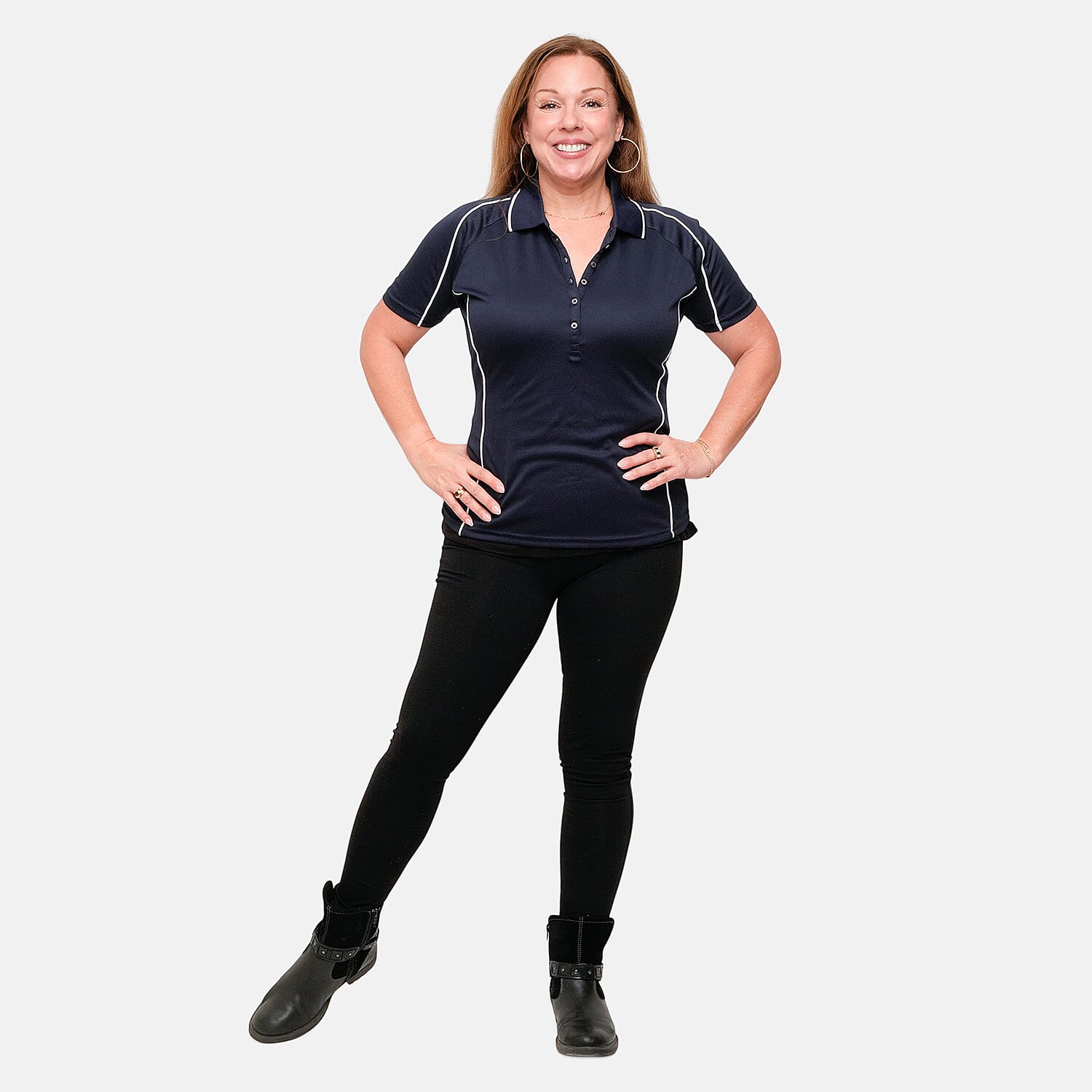 Expert Oxymesh Navy Piped Polo - 2XL