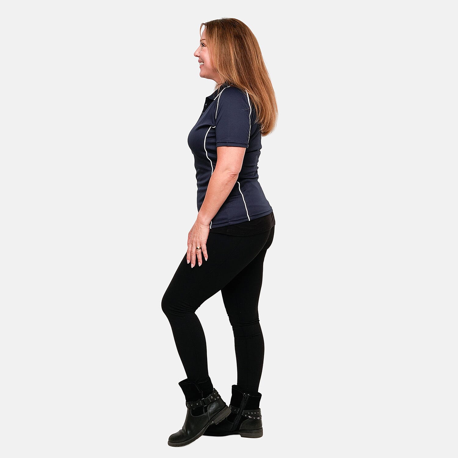 Expert Oxymesh Navy Piped Polo - 2XL