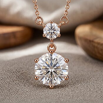 Heart & Arrow Cut / Rose Gold Over Sterling Silver - Product card gallery slide 2 (10205768188217)