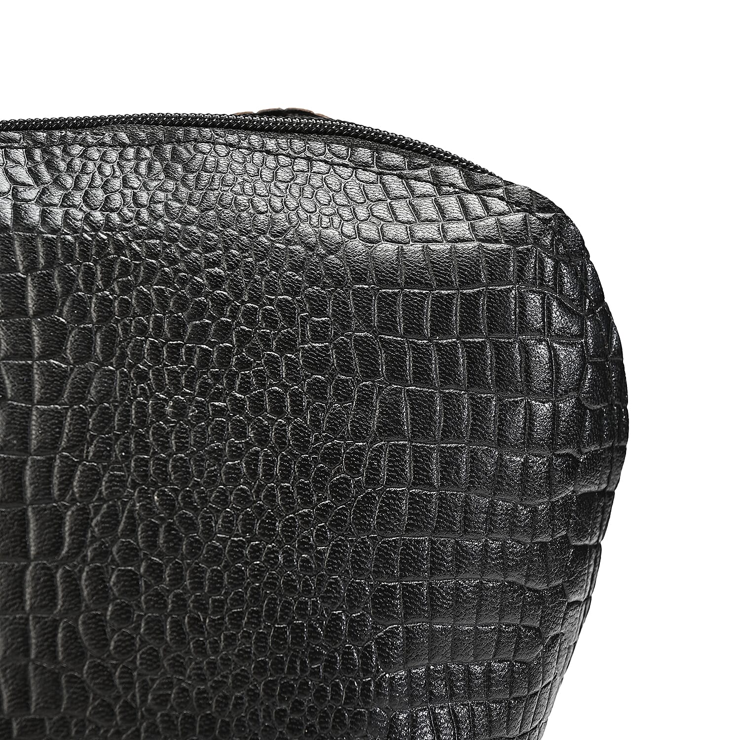 La Marey Black Genuine Leather Set of 3 Pouches