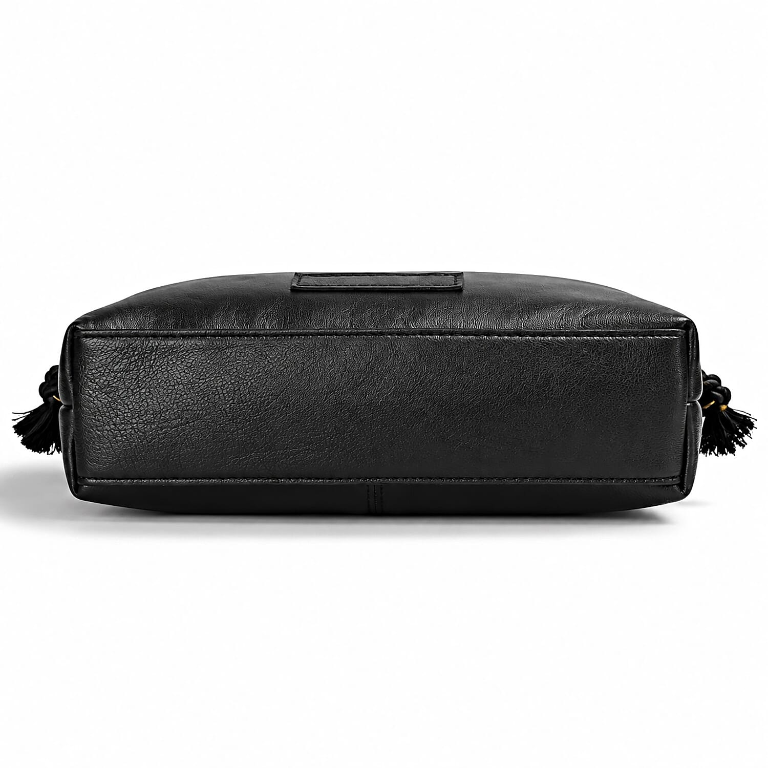 La Marey Black Genuine Leather Crossbody Bag